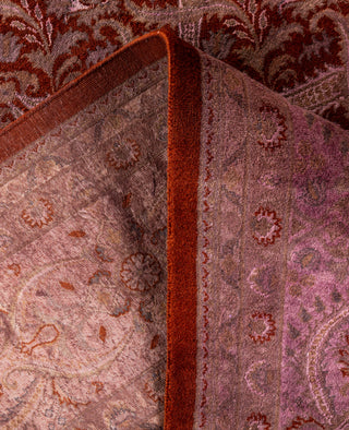 Overdyed Hand-Knotted Wool Modern-Contemporary Purple Area Rug 9' 0" x 12' 2"