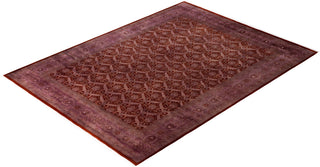 Overdyed Hand-Knotted Wool Modern-Contemporary Purple Area Rug 9' 0" x 12' 2"