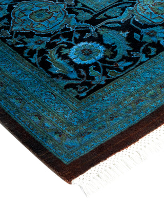 Contemporary Fine Vibrance Blue Wool Area Rug - 10' 2" x 14' 9"