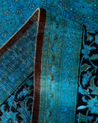 Contemporary Fine Vibrance Blue Wool Area Rug - 10' 2" x 14' 9"