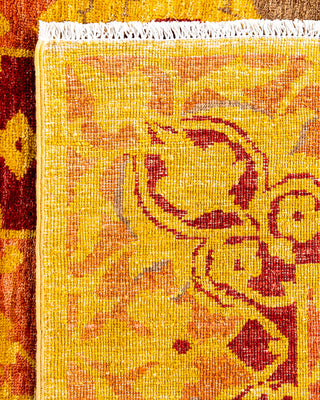 Traditional Hand-Knotted Brown Area Rug 6' 1" x 9' 0"