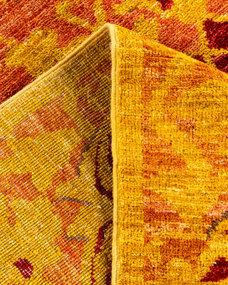 Traditional Hand-Knotted Brown Area Rug 6' 1" x 9' 0"