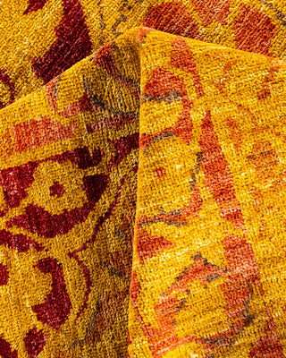 Traditional Hand-Knotted Brown Area Rug 6' 1" x 9' 0"