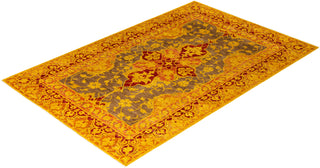 Traditional Hand-Knotted Brown Area Rug 6' 1" x 9' 0"