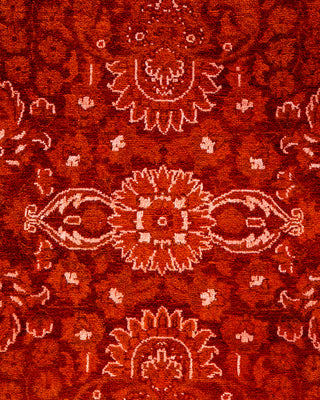 Fine Vibrance, One-of-a-Kind Hand-Knotted Area Rug  - Orange, 6' 1" x 9' 0"