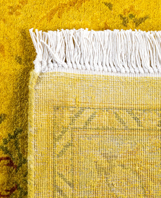 Overdyed Hand-Knotted Wool Modern-Contemporary Yellow Runner 2' 7" x 10' 3"