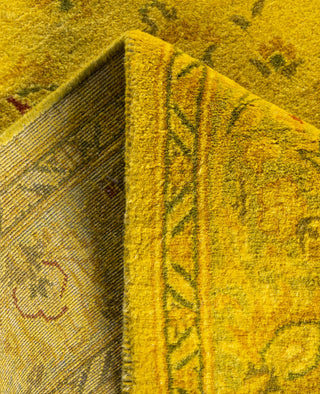 Overdyed Hand-Knotted Wool Modern-Contemporary Yellow Runner 2' 7" x 10' 3"
