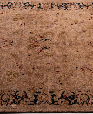 Overdyed Hand-Knotted Wool Modern-Contemporary Brown Runner 2' 7" x 6' 5"