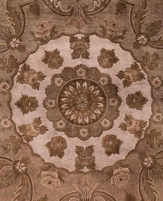 Overdyed One-of-a-Kind Wool Beige Area Rug 8' 2" x 11' 4"