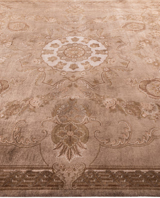 Overdyed One-of-a-Kind Wool Beige Area Rug 8' 2" x 11' 4"