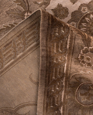 Overdyed One-of-a-Kind Wool Beige Area Rug 8' 2" x 11' 4"