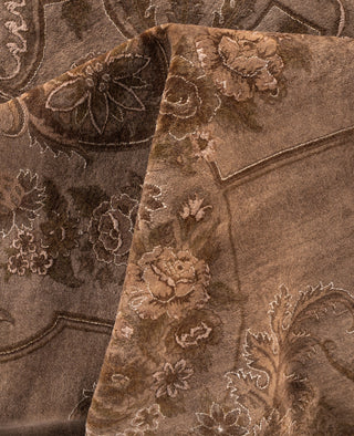 Overdyed One-of-a-Kind Wool Beige Area Rug 8' 2" x 11' 4"