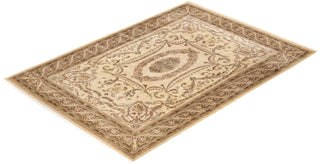 Traditional Hand Knotted Ivory Area Rug 8' 3" x 11' 5"