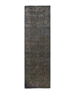 Contemporary Fine Vibrance Gray Wool Area Rug 2' 7" x 8' 8"