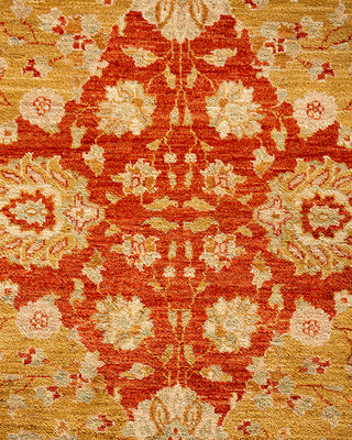Traditional Hand-Knotted Red Area Rug 9' 10" x 13' 0"