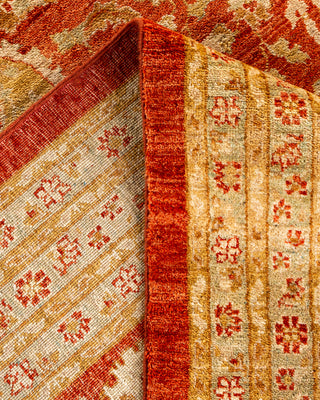 Traditional Hand-Knotted Red Area Rug 9' 10" x 13' 0"