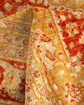 Traditional Hand-Knotted Red Area Rug 9' 10" x 13' 0"