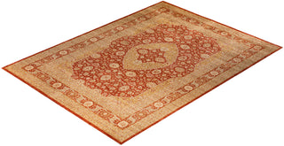 Traditional Hand-Knotted Red Area Rug 9' 10" x 13' 0"