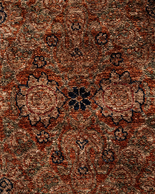 Contemporary Fine Vibrance Brown Wool Area Rug - 8' 3" x 11' 6"