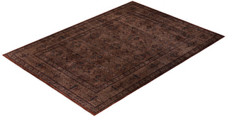 Contemporary Hand Knotted  Brown Area Rug 8' 3" x 11' 6"