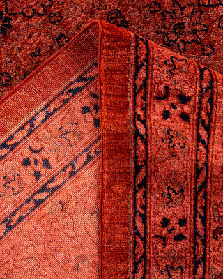 Overdyed Hand-Knotted Red Area Rug 8' 5" x 11' 3"