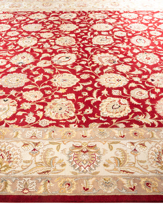 Traditional Hand Knotted Red Area Rug 9' 1" x 12' 7"