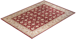 Traditional Hand Knotted Red Area Rug 9' 1" x 12' 7"