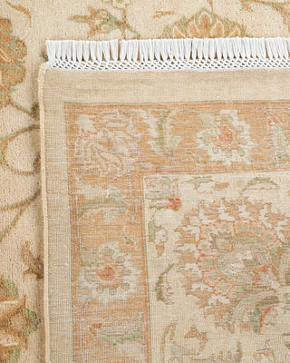 Traditional Hand Knotted Ivory Area Rug 9' 3" x 12' 10"