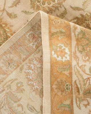 Traditional Hand Knotted Ivory Area Rug 9' 3" x 12' 10"