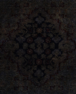 Contemporary Overdyed Wool Hand Knotted Black Area Rug 9' 0" x 12' 4"
