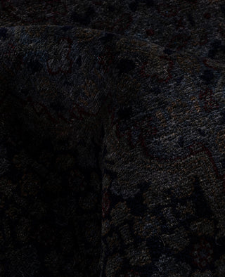 Contemporary Overdyed Wool Hand Knotted Black Area Rug 9' 0" x 12' 4"