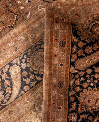 Overdyed Hand-Knotted Wool Modern-Contemporary Brown Area Rug 8' 1" x 10' 7"