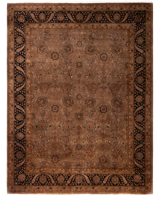 Overdyed Hand-Knotted Wool Modern-Contemporary Brown Area Rug 8' 1" x 10' 7"