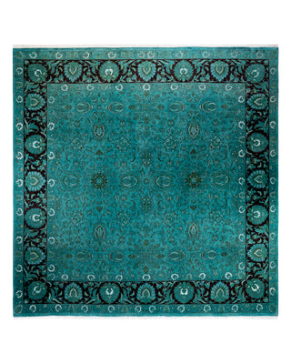 Modern Fine Vibrance Blue Area Rug 10' 3" x 10' 5"