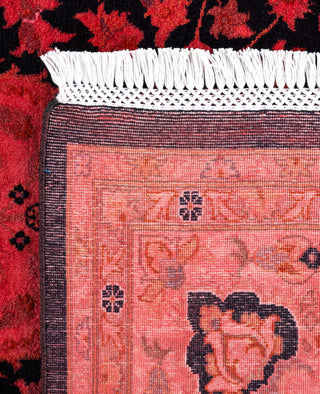 Overdyed Hand-Knotted Wool Modern-Contemporary Pink Area Rug 6' 2" x 9' 4"