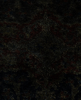 Contemporary Overdyed Wool Hand Knotted Black Area Rug 4' 2" x 6' 3"