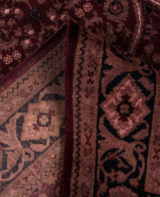 Overdyed One-of-a-Kind Wool Red Area Rug 4' 1" x 6' 4"