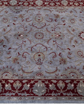 Contemporary Overdyed Wool Hand Knotted Gray Area Rug 4' 2" x 6' 4"