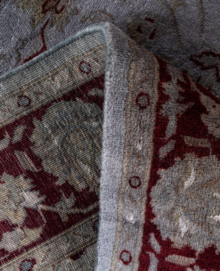 Contemporary Overdyed Wool Hand Knotted Gray Area Rug 4' 2" x 6' 4"