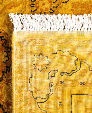 Overdyed Hand-Knotted Wool Modern-Contemporary Gold Area Rug 4' 8" x 7' 4"