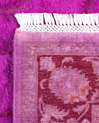 Overdyed Hand-Knotted Wool Modern-Contemporary Purple Area Rug 4' 9" x 7' 2"