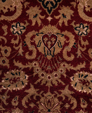Overdyed Hand-Knotted Wool Modern-Contemporary Red Area Rug 4' 9" x 7' 6"