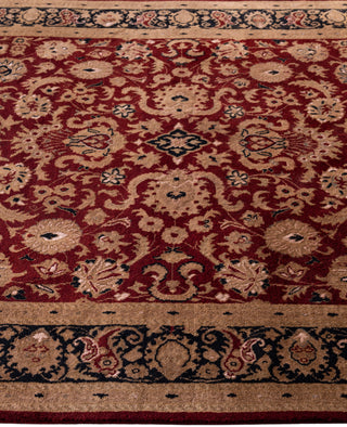 Overdyed Hand-Knotted Wool Modern-Contemporary Red Area Rug 4' 9" x 7' 6"
