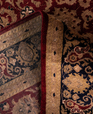 Overdyed Hand-Knotted Wool Modern-Contemporary Red Area Rug 4' 9" x 7' 6"
