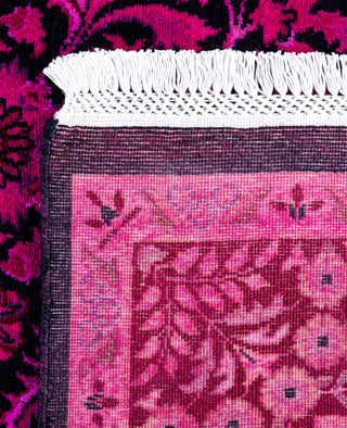 Overdyed Hand-Knotted Wool Modern-Contemporary Pink Area Rug 4' 8" x 7' 8"