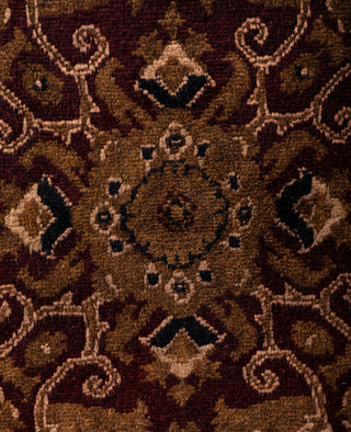 Contemporary Overdyed Wool Hand Knotted Brown Area Rug 4' 5" x 7' 4"