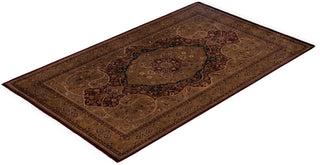 Contemporary Overdyed Wool Hand Knotted Brown Area Rug 4' 5" x 7' 4"