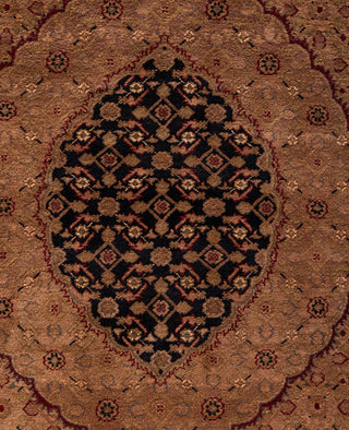Overdyed Hand-Knotted Wool Modern-Contemporary Brown Area Rug 9' 3" x 12' 3"