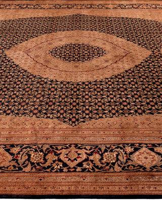 Overdyed Hand-Knotted Wool Modern-Contemporary Brown Area Rug 9' 3" x 12' 3"