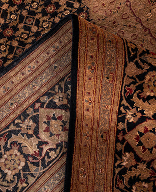 Overdyed Hand-Knotted Wool Modern-Contemporary Brown Area Rug 9' 3" x 12' 3"